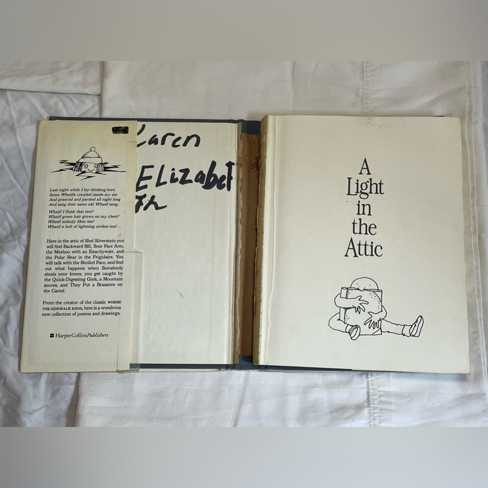 A Light In The Attic Shel Silverstein Book Pre Owned 1981 Poems And Drawings 📖 - Picture 5 of 9
